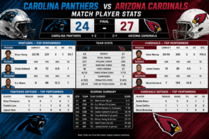carolina panthers vs arizona cardinals match player stats