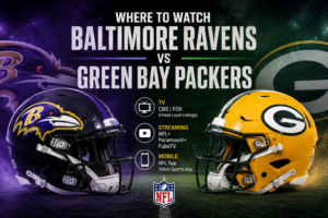 where to watch baltimore ravens vs green bay packers